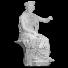 cybele scan goddess great mother sculpture statue woman marble seated mature glyptoteket 3d print model - Mito3D