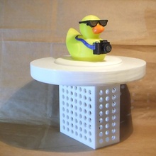 3 bassin chlorinatif touristique canard couvercle jardin 3d print model - Mito3D