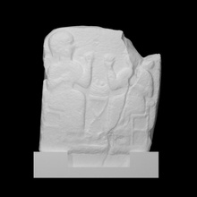 stele scan hittite sculpture stone relief basalt slab 3d print model - Mito3D