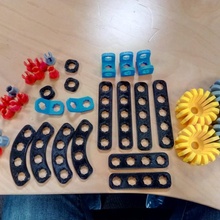 clickaloo construction kit toys & games toy clips kid creation plates 3d print model - Mito3D