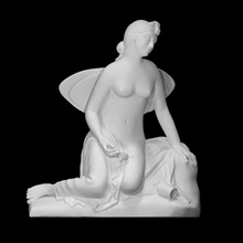 psinee Svenuta Psyche Ohnmacht Scan amor Zahl Mädchen Skulptur Flügel sitzend Eros 3d print model - Mito3D