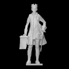 sconosciuto uomo scansione figura scultura statua spada bronzo 3d print model - Mito3D