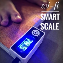 diy wi-fi smart scale gadgets & electronics arduino bathroom display led internet wifi iot esp8266 dfrobot 3d print model - Mito3D