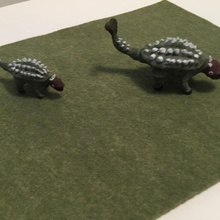 miniatura Ankylosaurus tampo mesa dinossauro jogos dnd masmorras dragões 3d print model - Mito3D