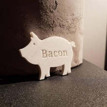 Bacon maiale portachiavi moda Accessori 3d print model - Mito3D