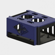 ramps 14 box gadgets & electronics case enclosure mount prusa steel 3d print model - Mito3D