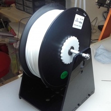 universal filament spool holder build 3d printer geeetech ballbearings 3d print model - Mito3D