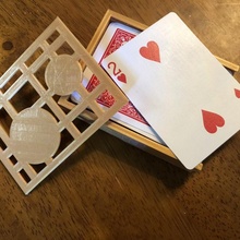 playing card holder toys & games 3d print model - Mito3D