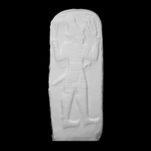 relief stele inscription scan god hittite sculpture basalt babylon hadad aleppo 3d print model - Mito3D