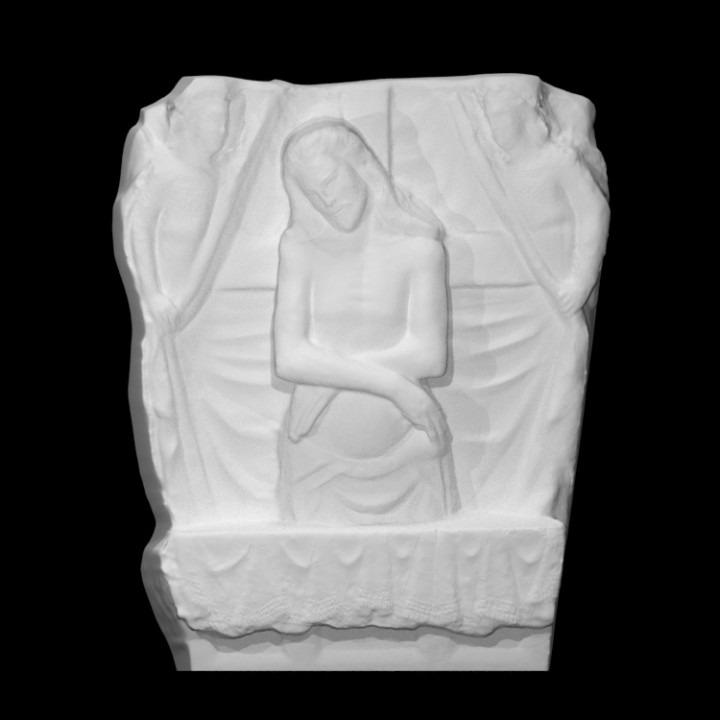 Meryemana resmi taramak isa heykel melek İtalya Rahatlama İsa 3D print model - Mito3D