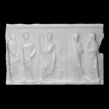 relief slabs grave monument scan sculpture cemetery slab 3d print model - Mito3D