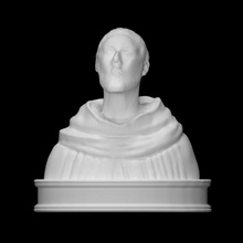 true face st dominic scan bust head man portrait sculpture real saint reconstruction 3d print model - Mito3D