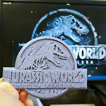jurassisch 2 Logo Ventilator Kunst Jurassicworld Fusion360 3d print model - Mito3D