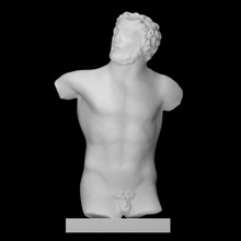 fragment mythique créature analyse figure grec homme romain sculpture statue torse centaure faune 3d print model - Mito3D