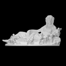 personificazione autunno scansione figura signora scultura donna marmo angeli allegoria dire bugie 3d print model - Mito3D