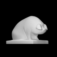 cerdo escanear animal granja escultura granito 3d print model - Mito3D