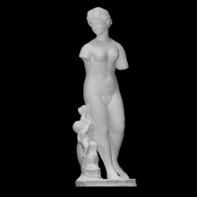 woman fish scan figure lady rome sculpture statue angel putto 3d print model - Mito3D