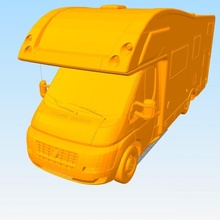 camper macchina fiat 3d print model - Mito3D