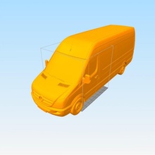 macchina furgone 3d print model - Mito3D