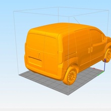İleti araba postcar 3d print model - Mito3D