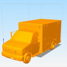 ambulance voiture 3d print model - Mito3D