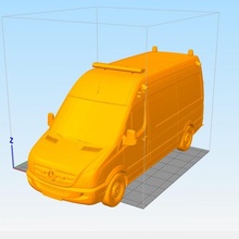 ambulanza Unione Europea macchina 3d print model - Mito3D