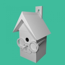 birdhouse & garden tinkercad 3d print model - Mito3D