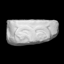 fragment capital scan architecture column sculpture relief marl 3d print model - Mito3D