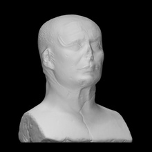 herm bust man scan bust face head man  portrait herm 3d print model - Mito3D