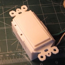 ligero cambiar interruptor caja 2 artilugio electrónica regulador intensidad esp8266 3d print model - Mito3D
