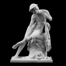 young man injured serpent louvre paris france scan 3d print model - Mito3D