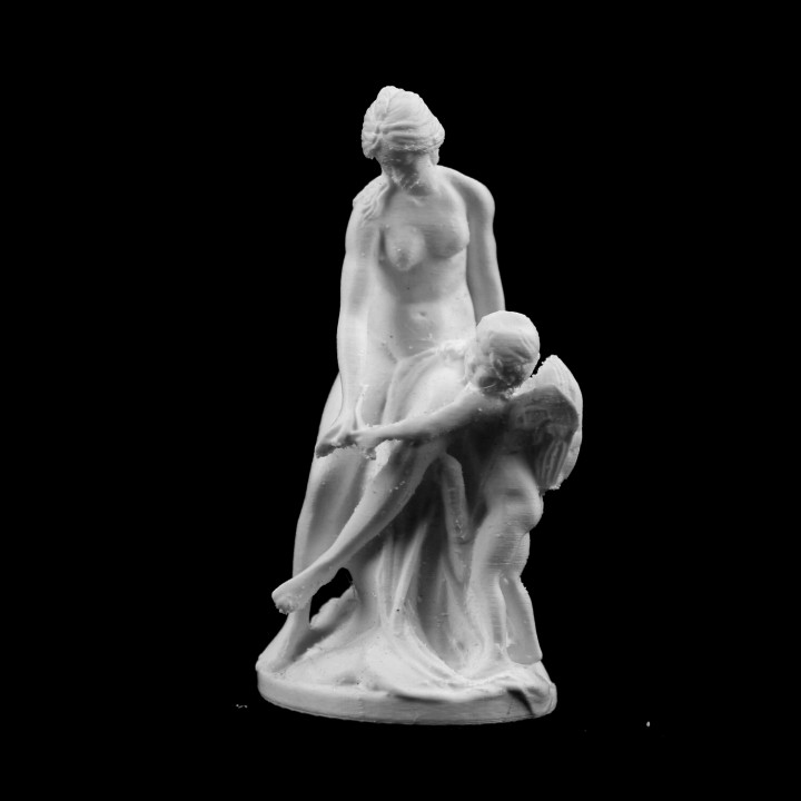 vénus enseignement l'arc cupidon louvre paris france numérisation 3D print model - Mito3D
