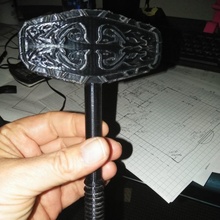 mittelalterlich mjolnir thors Hammer Requisiten Cosplay thor 3d print model - Mito3D