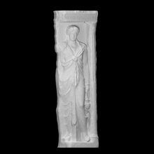grave steele alexandra scan greek marble athens cemetery 3d print model - Mito3D