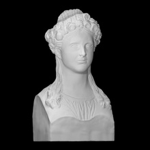 karoline von rehfues scan face head portrait sculpture woman marble bertel thorvalden 3d print model - Mito3D