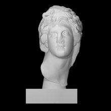 Helios Varredura cara Deus grego cabeça homem mitologia retrato Sol carruagem personificação 3d print model - Mito3D