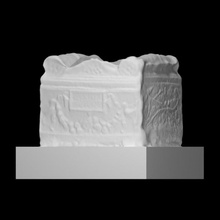 funerary urn scan decorative sculpture grave relief 3d print model - Mito3D