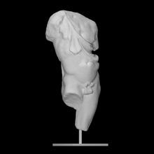 romano torso scansione corpo classico uomo scultura marmo nudo 3d print model - Mito3D
