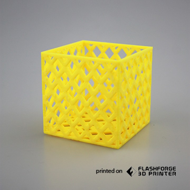 cube basket & garden 3D print model - Mito3D
