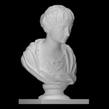 bust younger faustina scan face head portrait roman woman liverpool 3d print model - Mito3D
