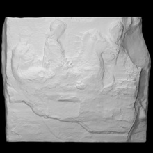 partenon friso sul 1 3 Varredura homens cavalo Atenas quadra cavaleiro laje procissão 3d print model - Mito3D