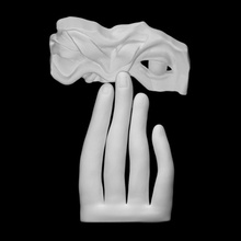 fingers draped eye scan sculpture statue moscow abstract burganov 3d print model - Mito3D
