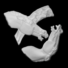 cavallo teste scansione testa scultura Mosca astratto Burganov 3d print model - Mito3D