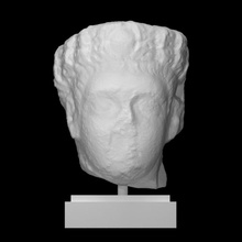 Porträt Kaiser Scan Gesicht Kopf Skulptur Marmor 3d print model - Mito3D