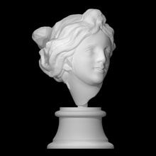 head goddess scan face portrait sculpture sandstone 3d print model - Mito3D