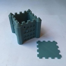 sand castle bird house & garden tinkerfun 3d print model - Mito3D