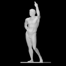 hellénistique Roi analyse figure grec homme Rome sculpture statue 3d print model - Mito3D