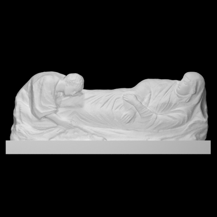 dormition virgin scan sculpture religious mary copy 3D print model - Mito3D