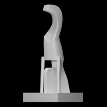 titolo scansione scultura gesso astratto ceco 3d print model - Mito3D