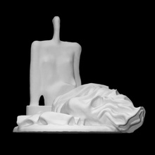 Mittelmeer Meer Scan weiblich Zahl Skulptur Bronze abstrakt Personifikation Burganov 3d print model - Mito3D